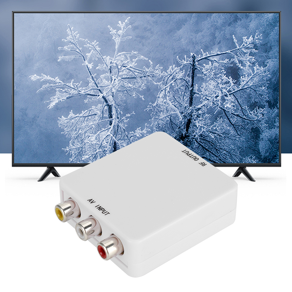 Treiberloser Av-zu-rf-videokonverter, Tv-adapter, 67,25-mhz-zu-61,25-mhz-signalumschalter