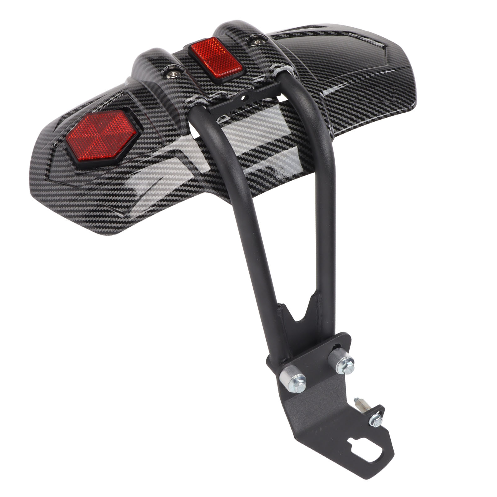 Universeller Heckfender Im Carbon-look Für Motorräder, Spritzschutz Zur Individuellen Gestaltung.