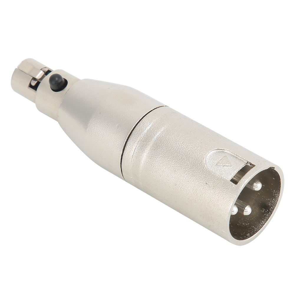 Stück Mini-xlr-buchse (gold) Auf Xlr-stecker (silber), 3-poliger Audioadapter