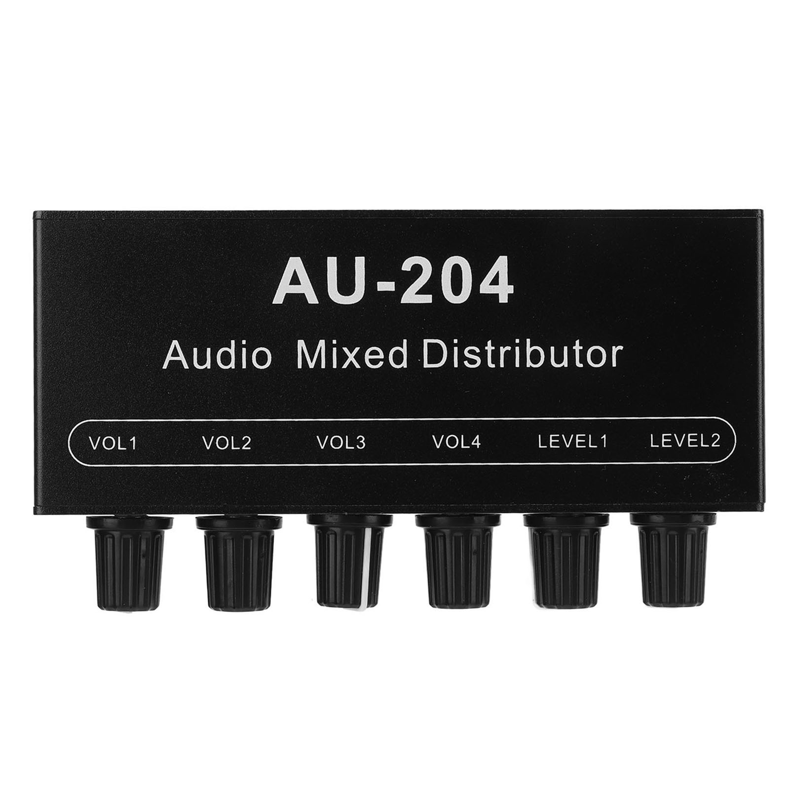 Stereo-audio-splitterbox, Mini-vorverstärker, Kopfhörerverstärker, 2 Eingänge, 4 Ausgänge, 3,5-mm-klinkenanschluss