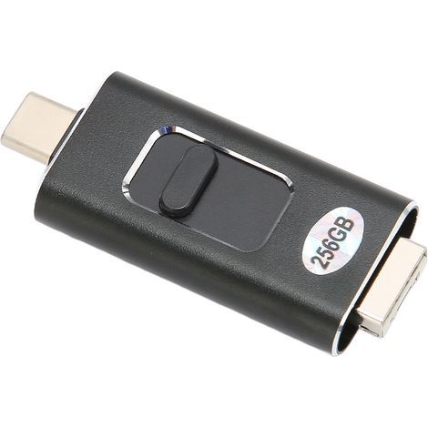 256 Gb Usb 3.0-stick Mit Zwei Usb-c- Und Usb-a-anschlüssen, Plug & Play, Hohe Übertragungsgeschwindigkeit Für Smartphone, Tablet Und Pc