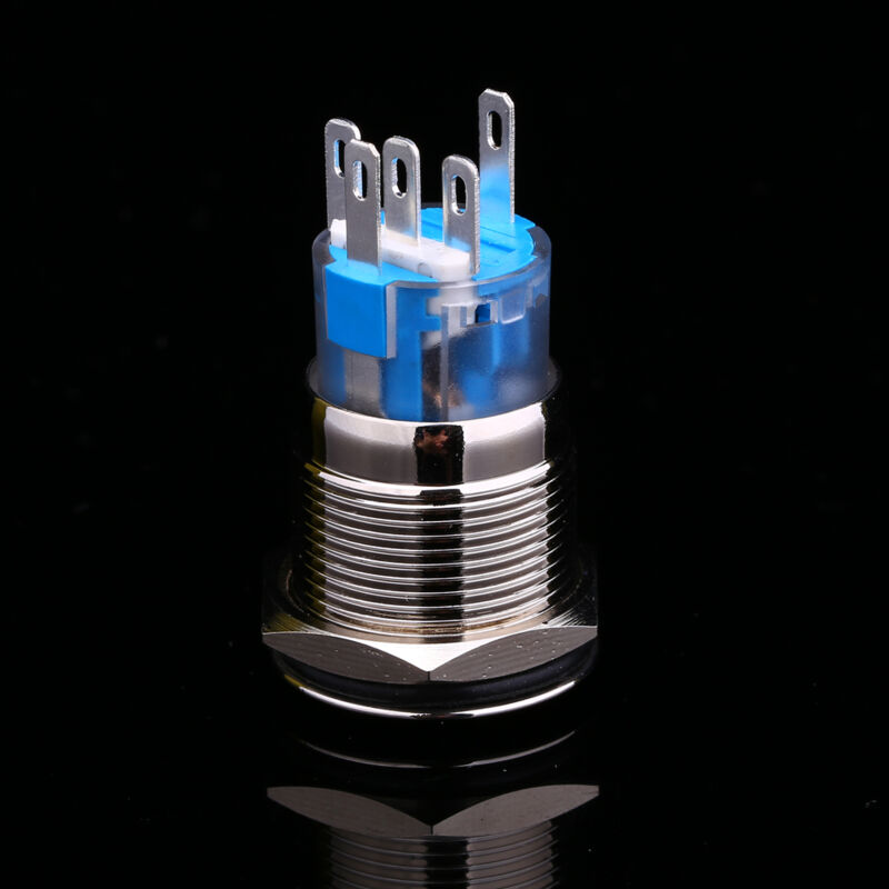 19-mm-metall-wippschalter Mit Blauer Led Für 12-v-fahrzeuge – Ap