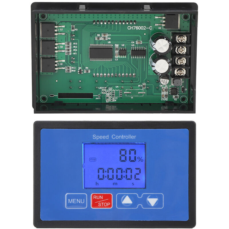 30a 6,5v-55v Dc-motor-pwm-controller Mit Lcd-timer Und Automatischer Abschaltung