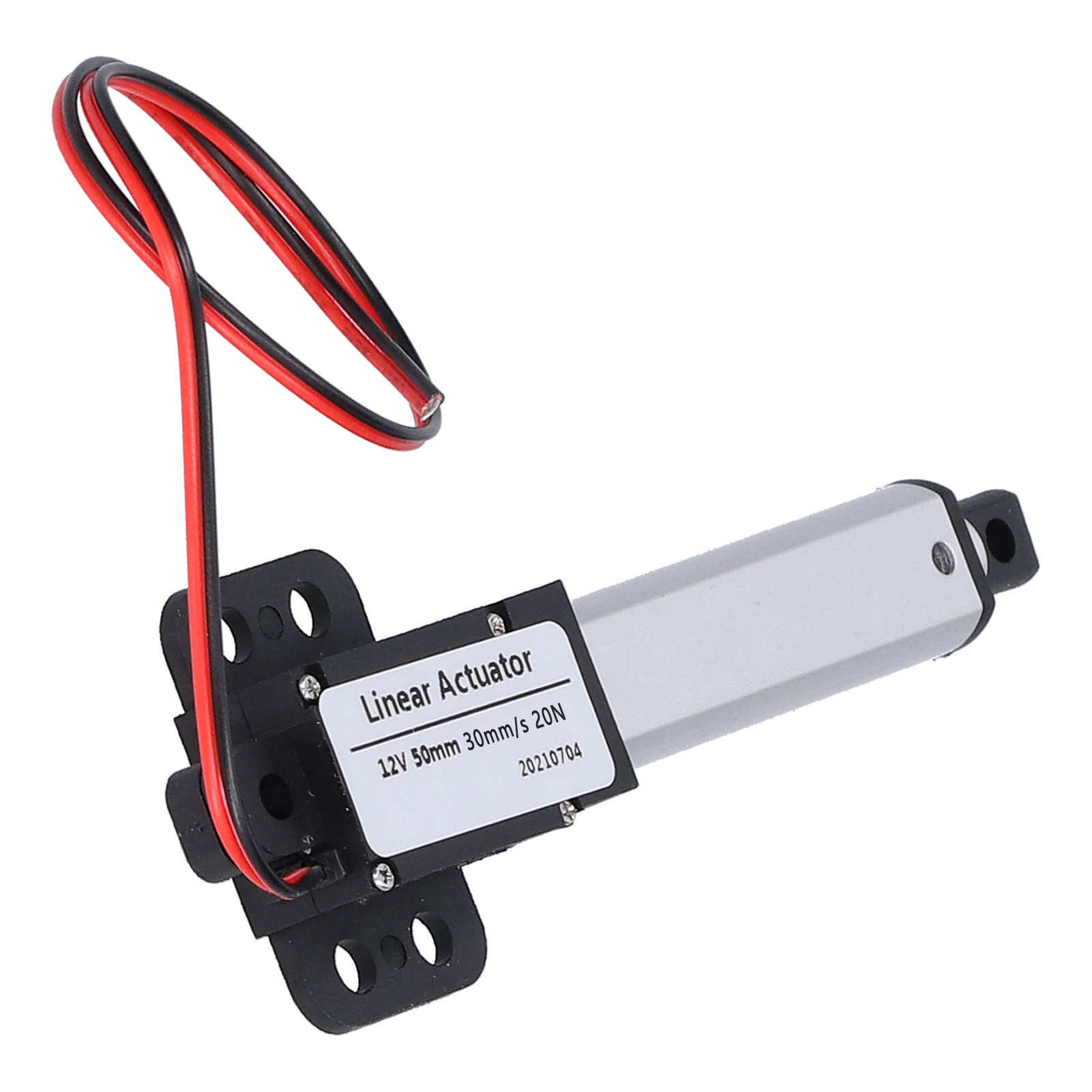 Geräuscharmer 50-mm-12-v-gleichstrom-linearantrieb Mit Integriertem Endschalter, Mini-elektromotor Für Automobilanwendungen, 30 Mm/s, 20 N.