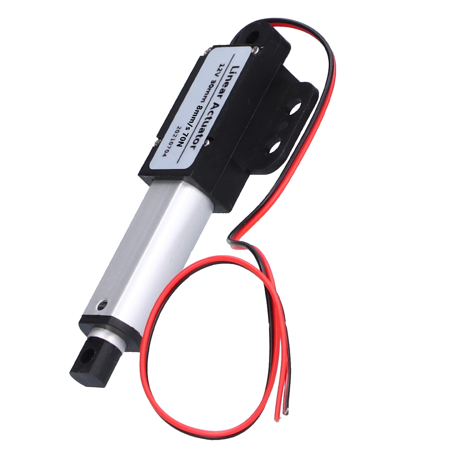 Miniatur-linearantrieb 12 V Dc, 30 Mm Hub, Kurzschlussschutz, T-gewindespindel, Geräuscharmer Linearantrieb, 8 Mm/s, Kraft 70 N