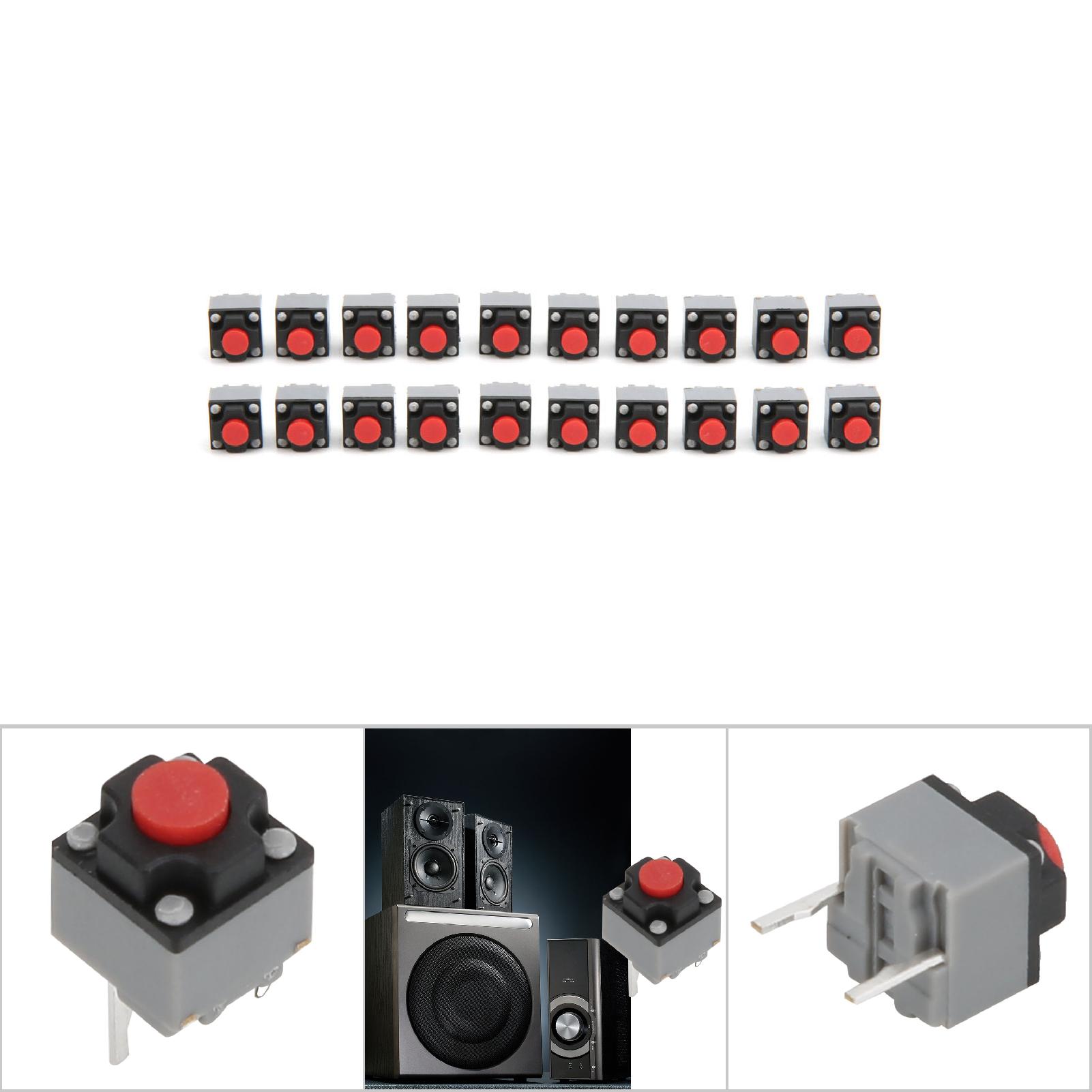 20 Wasserdichte Berührungsschalter 6x6x7,3 Mm, Miniatur-mikro-drucktaster