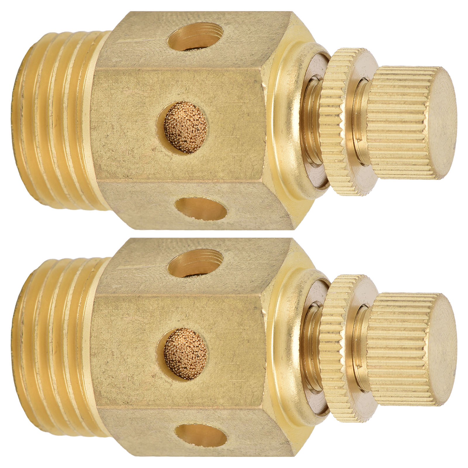 Stück Pneumatischer Schalldämpfer Aus Messing, Einstellbare Luftabfuhr, Choke-schalldämpfer, 1/2 Zoll, Psc-04