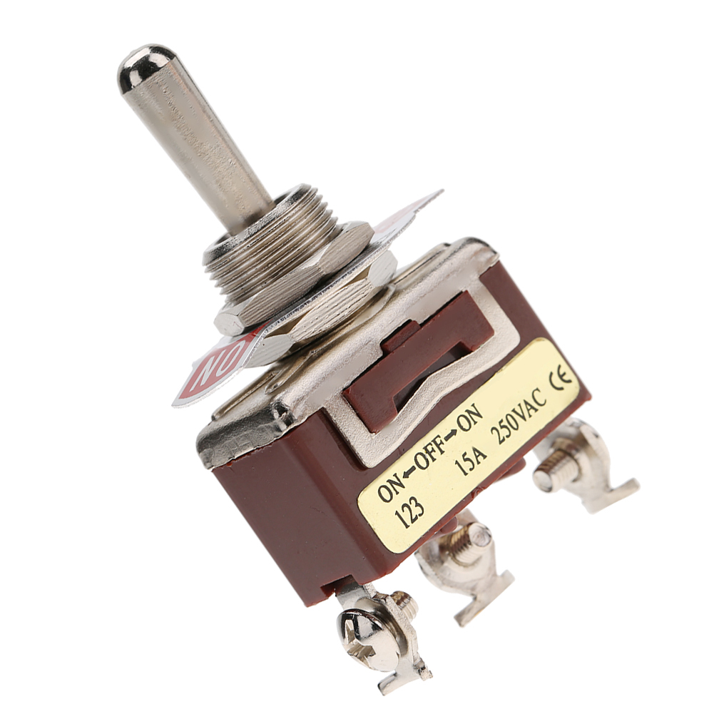Spdt-momentanschalter Ein-aus-ein, 3-polig, 12 Mm, 15 A, 250 V Ac