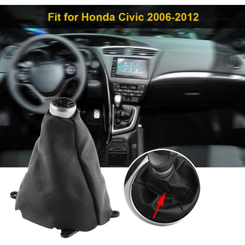 Schalthebelschutz Aus Pu-leder - Kompatibel Mit Honda Civic 2006-2012