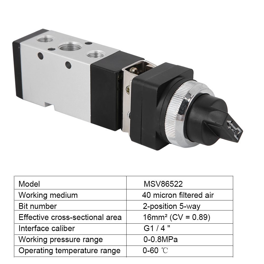Msv86522-tb 5-wege-2-positionen-mechanischer Schalter Für Pneumatische Systeme