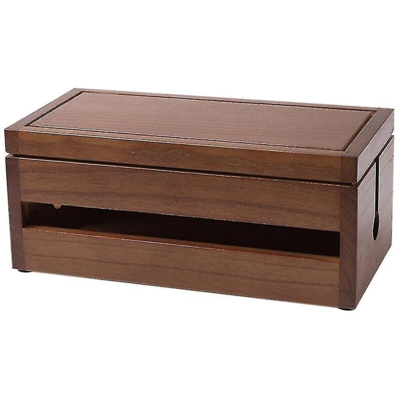 Kabelmanagementbox Aus Holz – Desktop-kabelschutz Für Fernseher 1