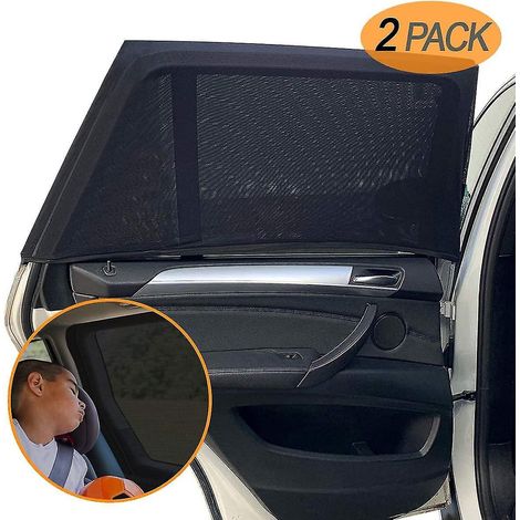 Set Mit 2 Babyauto-sonnenschutzblenden Mit Uv-schutz - Auto-sonnenschutzblenden Mit Uv-schutz Für Kinder