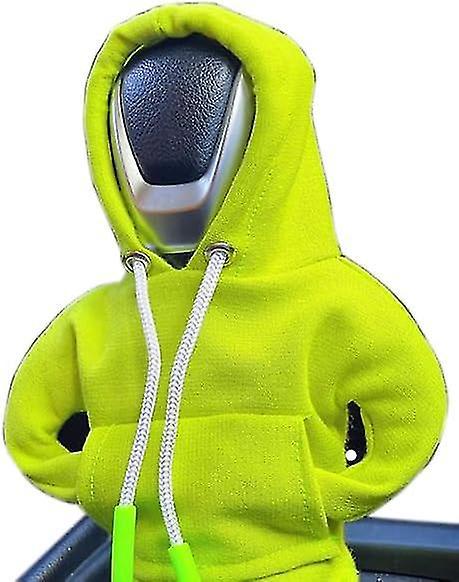 Schaltknaufabdeckung Mit Kapuze Fürs Auto, Schaltknauf-hoodie, Schaltknaufabdeckung Mit Kapuze, Schaltknauf-hoodie, Auto-hoodie – Gelb