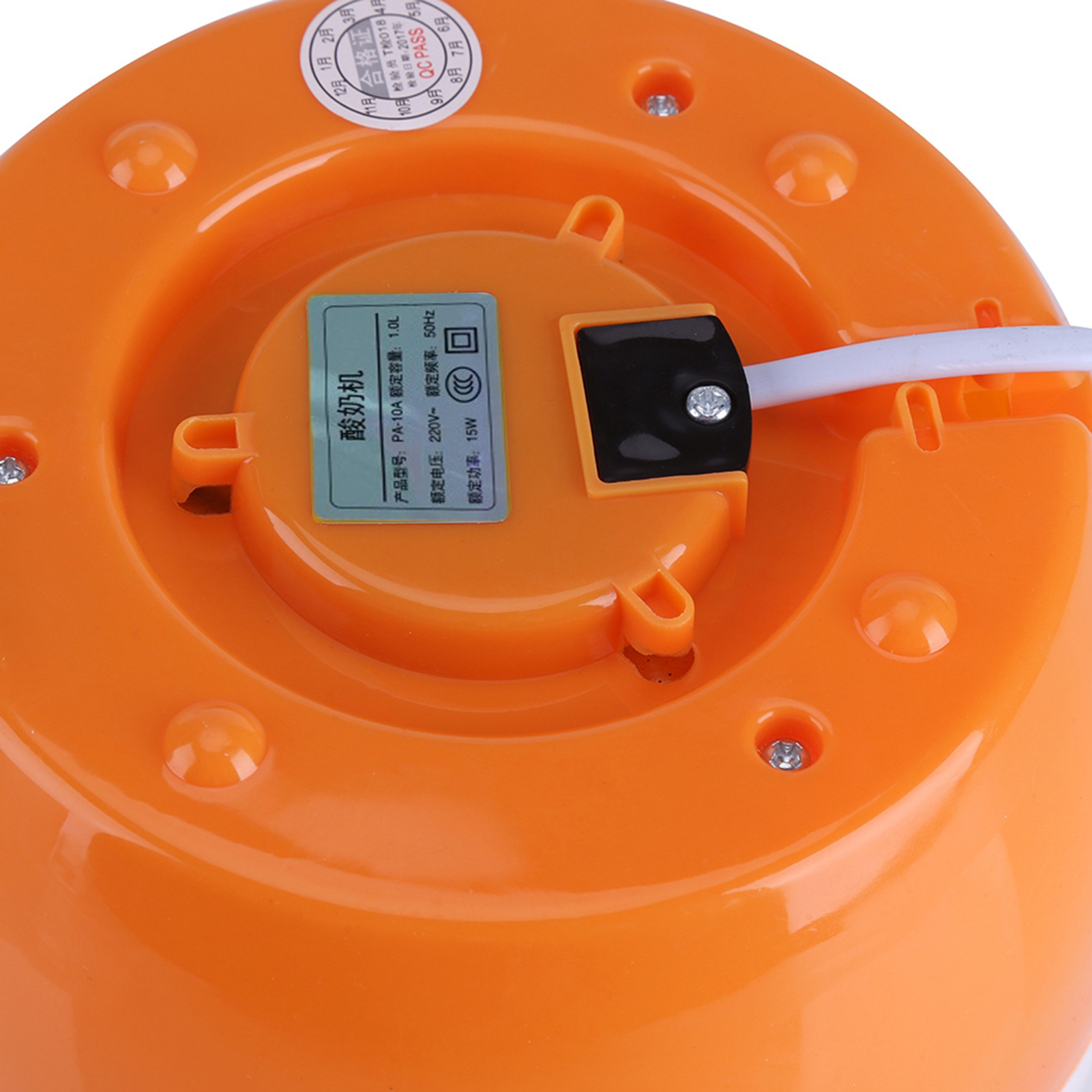 Automatischer Elektrischer Joghurtbereiter (1 L), 220 V, Kunststoffbehälter, Chinesischer Stecker, Orange – Diy-gerät Für Selbstgemachten Joghurt