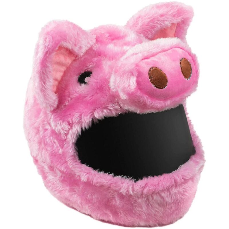 Personalisierter Motorradhelmbezug Mit Rosa Schweinchen