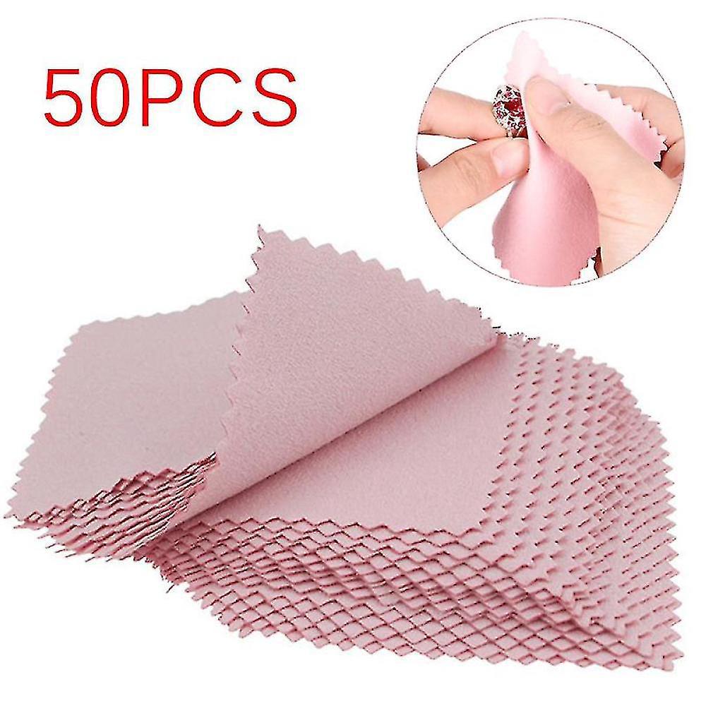 50 Poliertücher Für Silber, Reinigungs- Und Anlaufschutzmittel Für Schmuck.