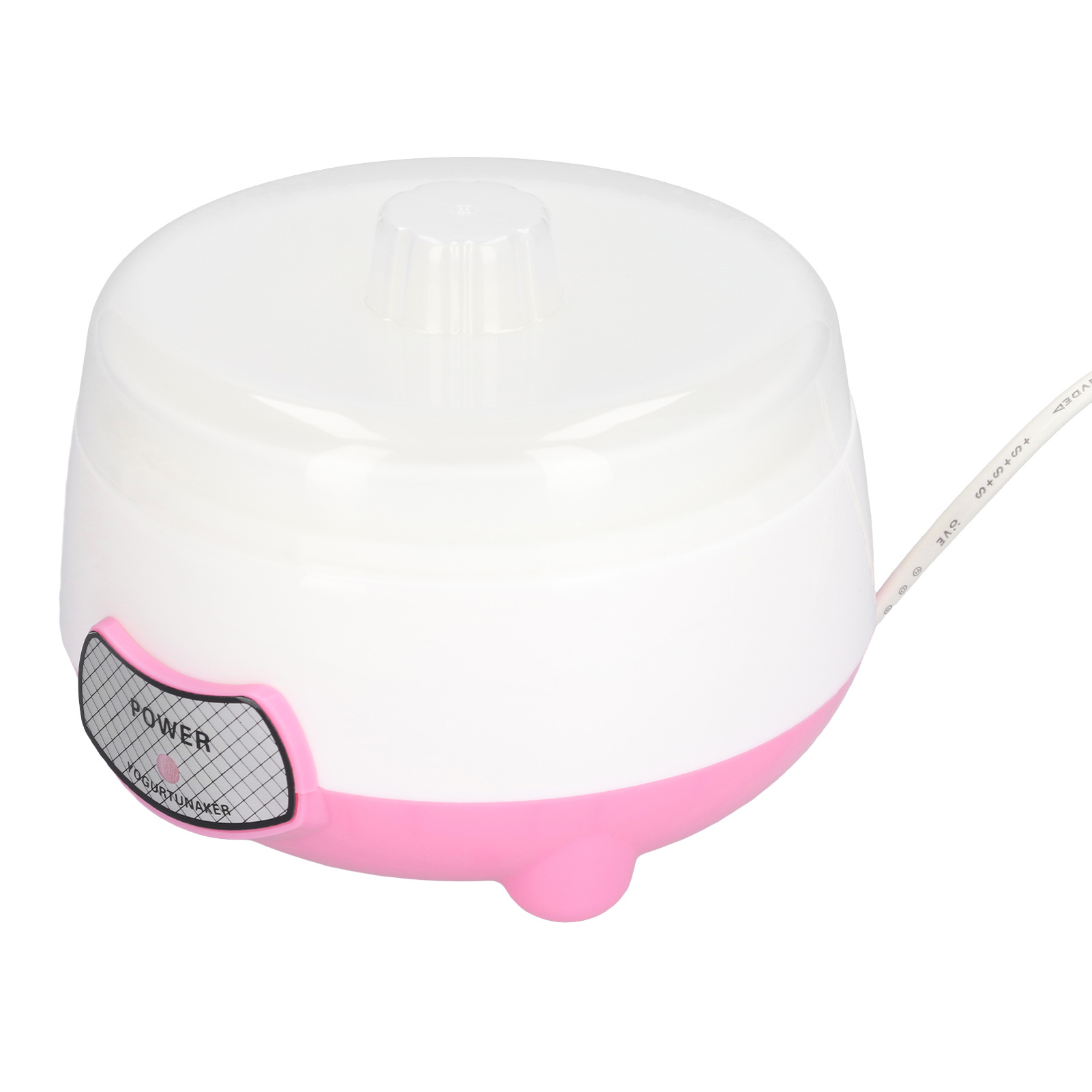 Mini-joghurtmaschine, 1 L, 15 W, 360°-heizung, 220-v-eu-stecker, Rosa, Für Zuhause