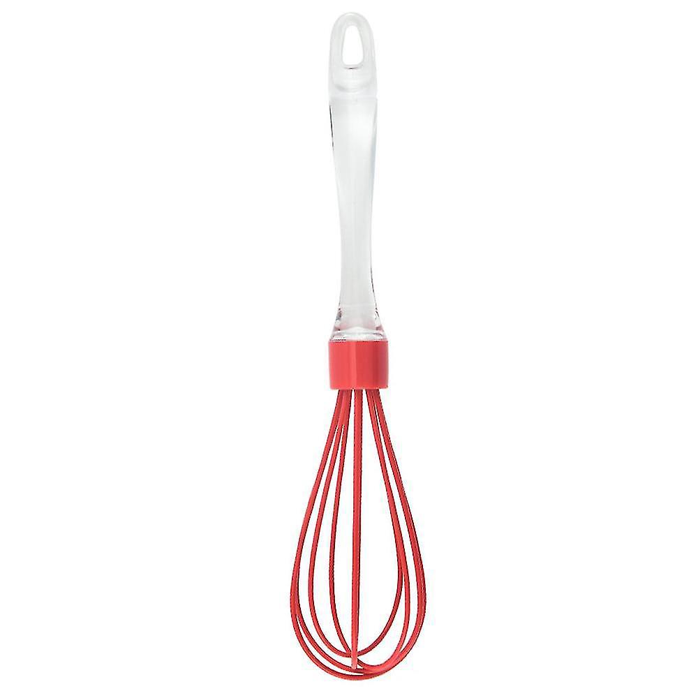 Handbesen Aus Edelstahl Für Den Hausgebrauch, Ideal Zum Schlagen Von Sahne Und Zur Zubereitung Von Kuchen Und Anderen Backwaren – Rot