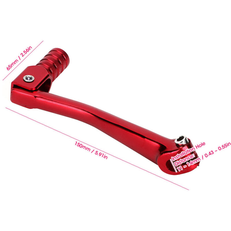 Cnc-gefräster Schalthebel Aus Aluminiumlegierung Für Motorräder – Rot