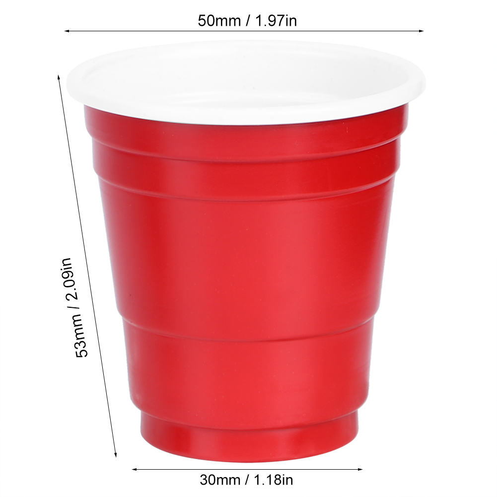 50 Einwegbecher (60 Ml) Für Kaffee, Bier, Partys Und Veranstaltungen, Praktisches Geschirr