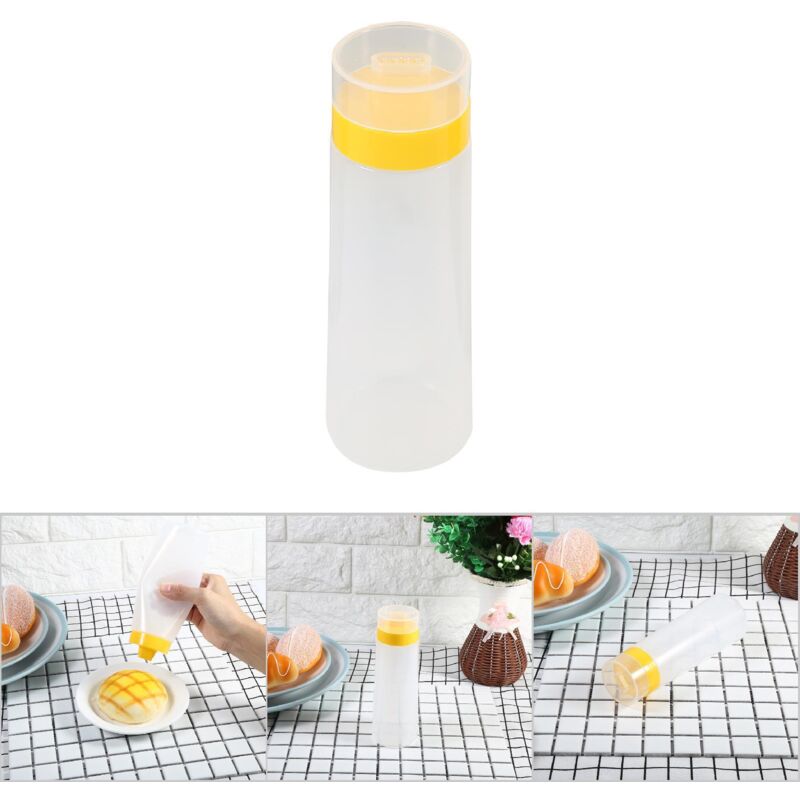 4-loch-saucenpresse Aus Kunstharz Für Ketchup, Marmelade, Mayonnaise, Olivenöl (gelb/rot)