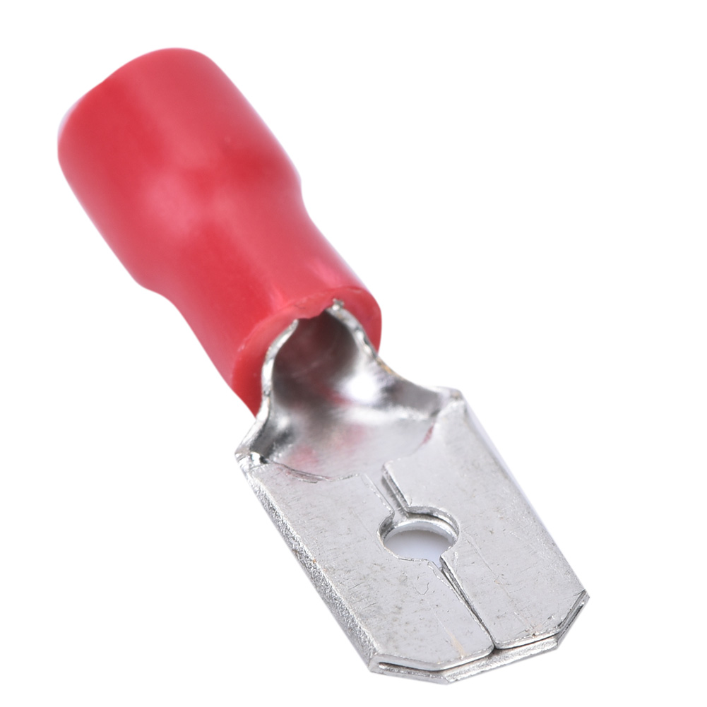 100 Stück Crimp-anschlüsse (männlich/weiblich) Mit Isolierenden Schutzkappen Mdd1.25-250x50 Fdfd1.25-250x50 Rot
