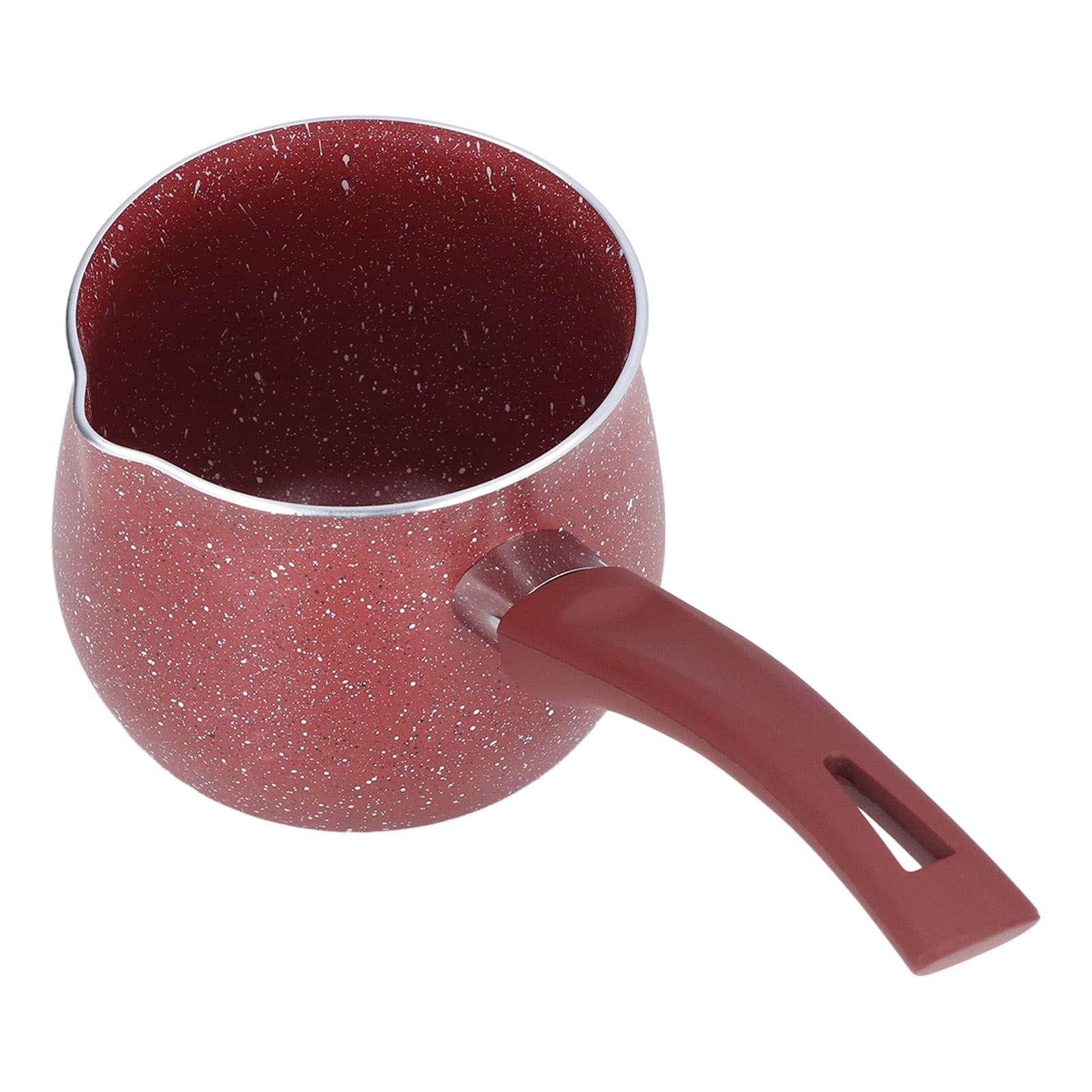 Mini-kaffeekanne Mit Einem Griff Aus Antihaftbeschichteter Und Hitzebeständiger Aluminiumlegierung Für Die Küche, Rot