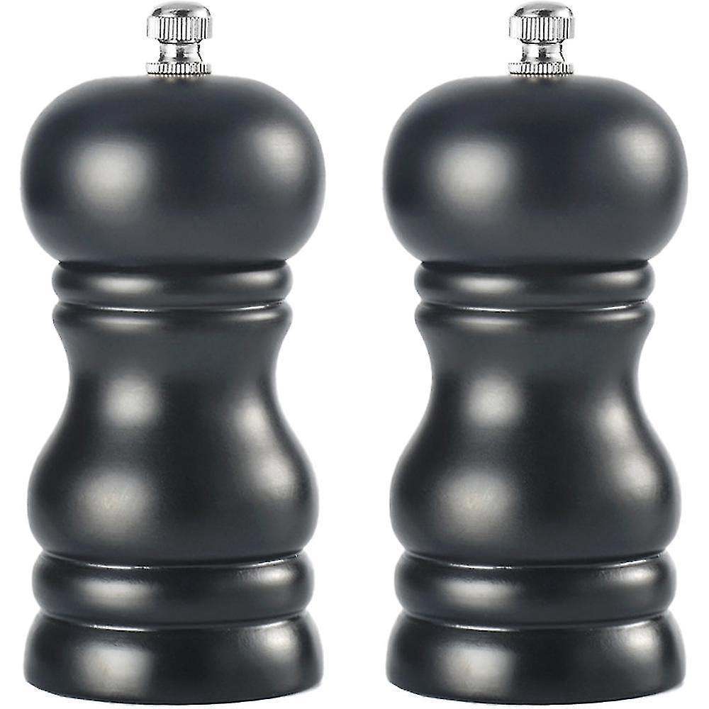 Manuelle Pfeffermühle Aus Massivholz, Gewürzflasche, Pu-lackierung, Schwarze Pfeffermühle