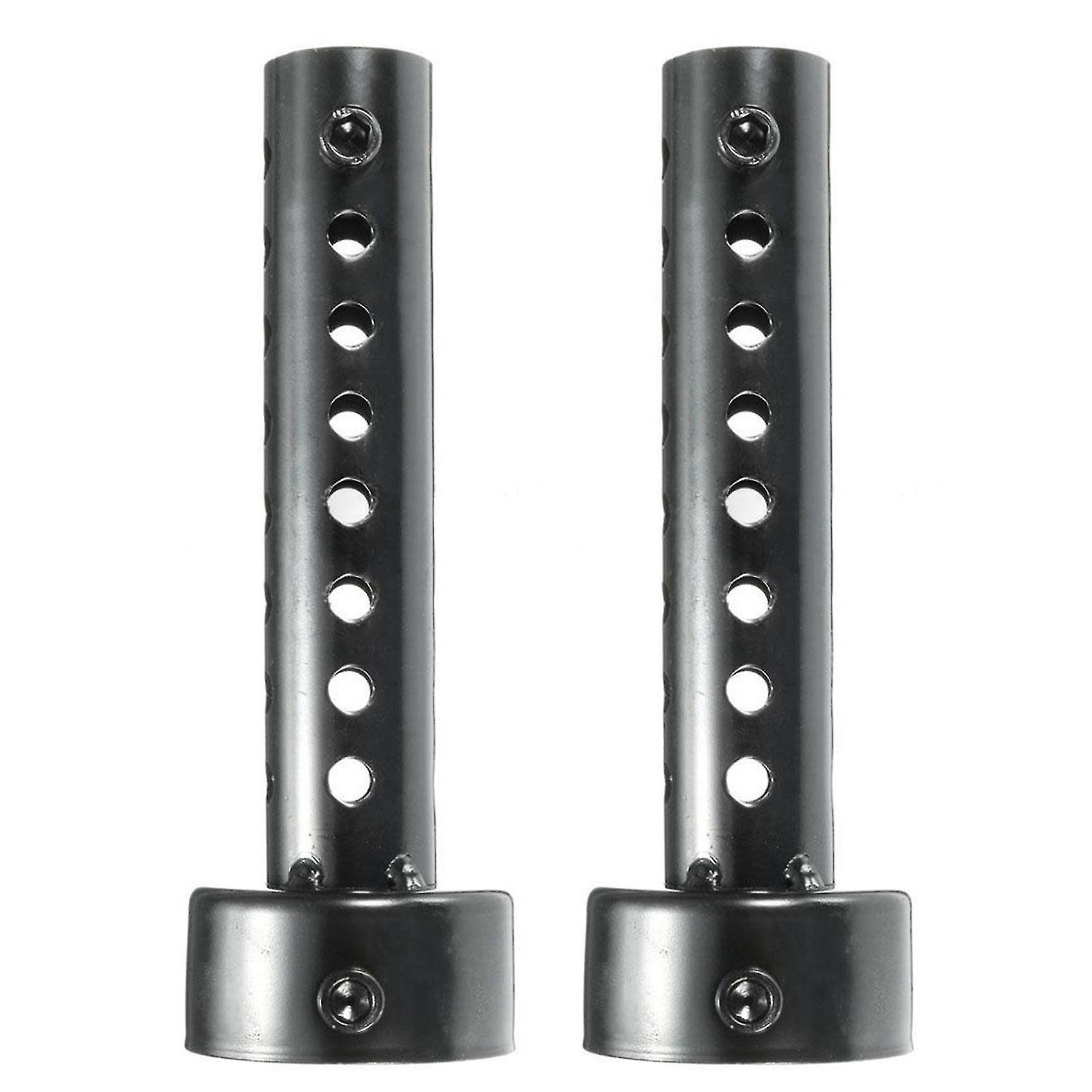 2x Universal-motorradschalldämpfer Mit Db-killer Und Geräuschdämpfer, 48 Mm, Schwarz