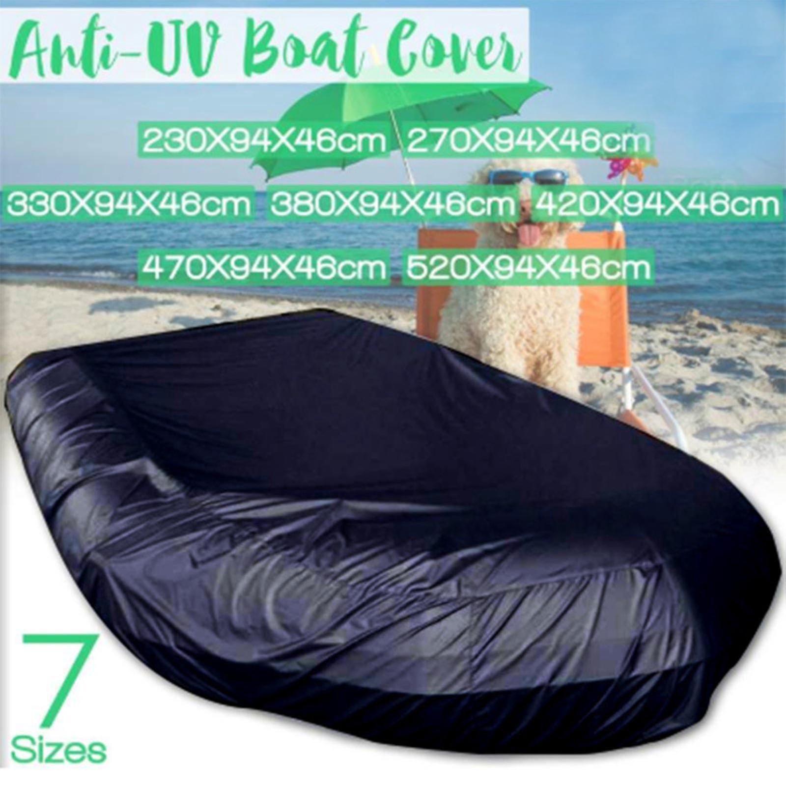 Wasserdichte, Staubdichte Und Uv-beständige Schutzhülle Für Schlauchboote, Kanus Oder Kajaks – 270 X 94 X 46 Cm – Schwarz