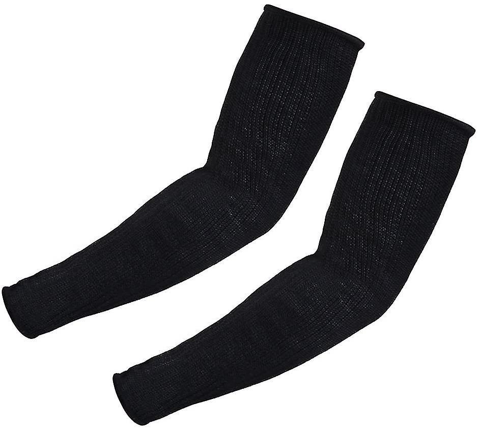 Schnittfeste Unterarmschützer, Sicherheitshandschuhe, Schutzausrüstung Für Gewichtheben, Sport, Camping Und Reisen, Schwarz.