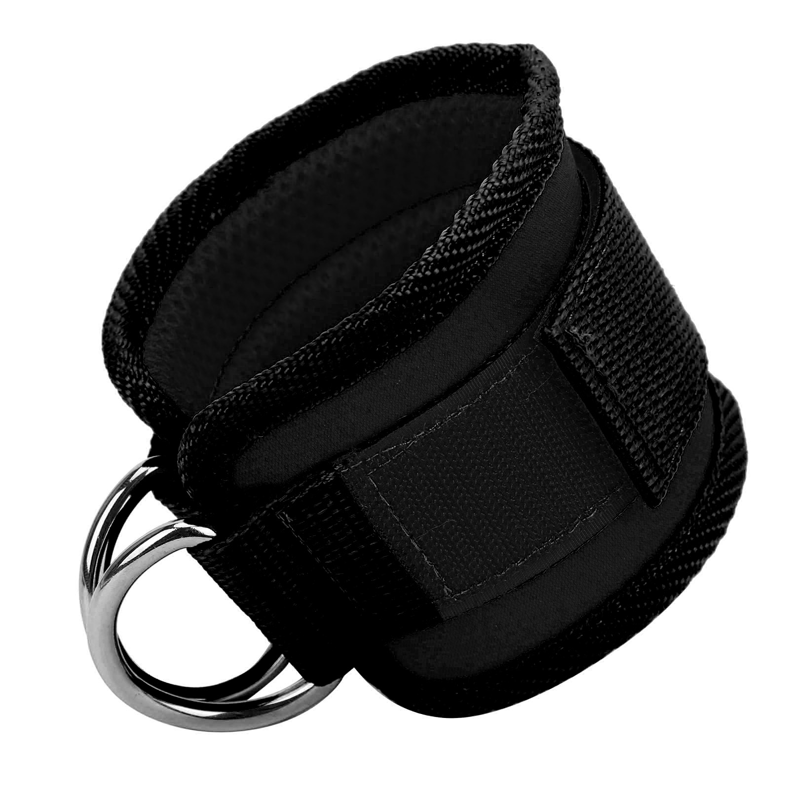 Verstellbare Neopren-knöchelschlaufen Für Kabelzugmaschinen – Doppel-d-ring – Fitness (schwarz)