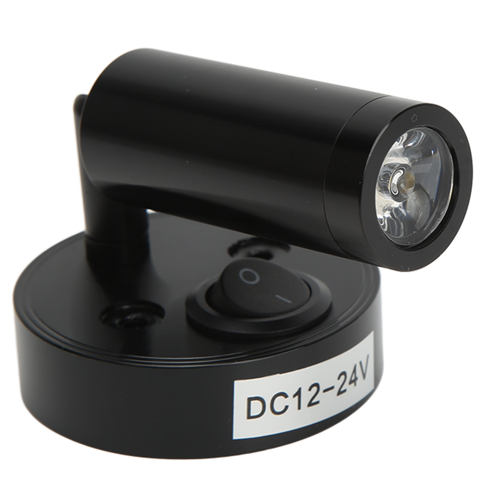 Verstellbare Wandleselampe Für Wohnmobile, 3w Led-spot Mit Schalter Für Boote, Schwarz Und Neutralweiß.