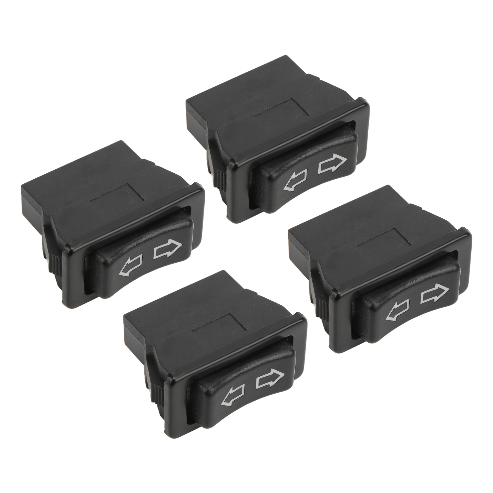 Universeller 5-poliger 12v/24v-fensterheberschalter Mit Grüner Kontrollleuchte – 4er-pack