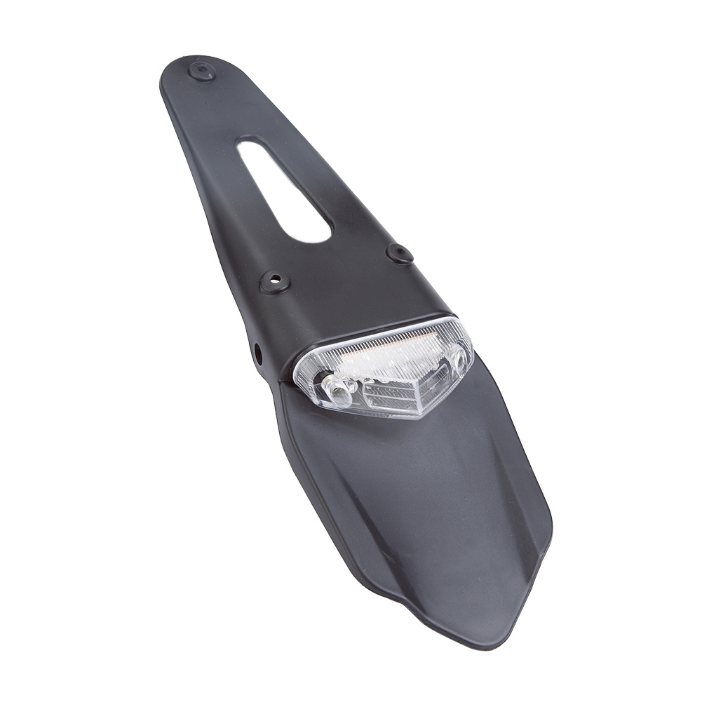 Led-motocross-rücklicht Mit Kennzeichen- Und Bremslicht – Silber