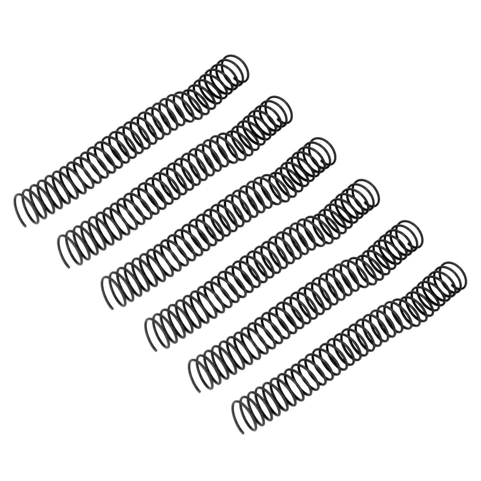 10 Stück Spiralbinderinge Mit Hoher Kapazität, 29 Mm Innendurchmesser, 30 Löcher, Komplettset, Schwarz