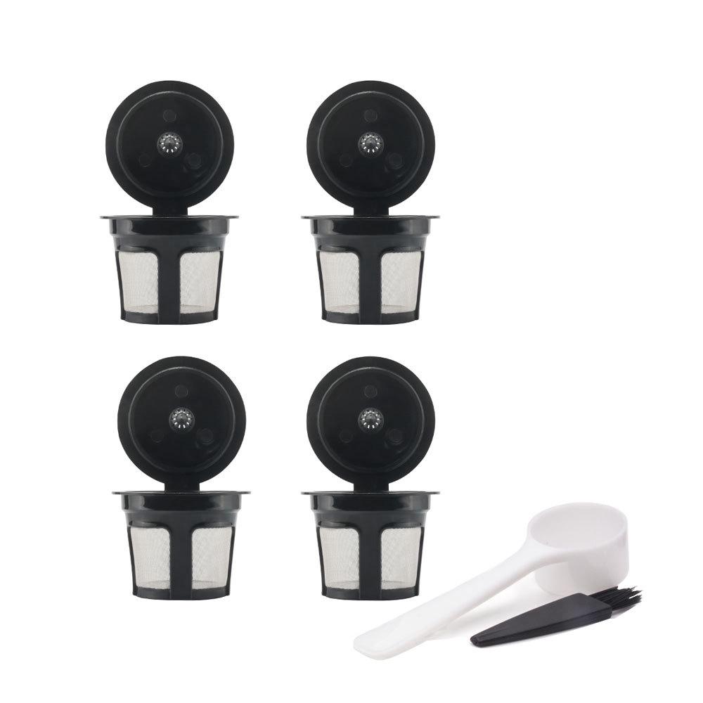 Wiederverwendbare Kapseln Für Keurig-kaffeemaschinen – Bpa-freie, Nachfüllbare Kaffeepads, Schwarz – Kompatibel Mit Keurig-kaffeemaschinen