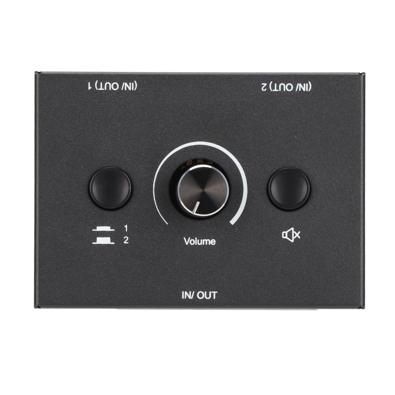 3,5-mm-audio-umschaltbox Mit 2 Eingängen Und 1 Ausgang Oder 1 Eingang Und 2 Ausgängen Mit Stummschalttaste
