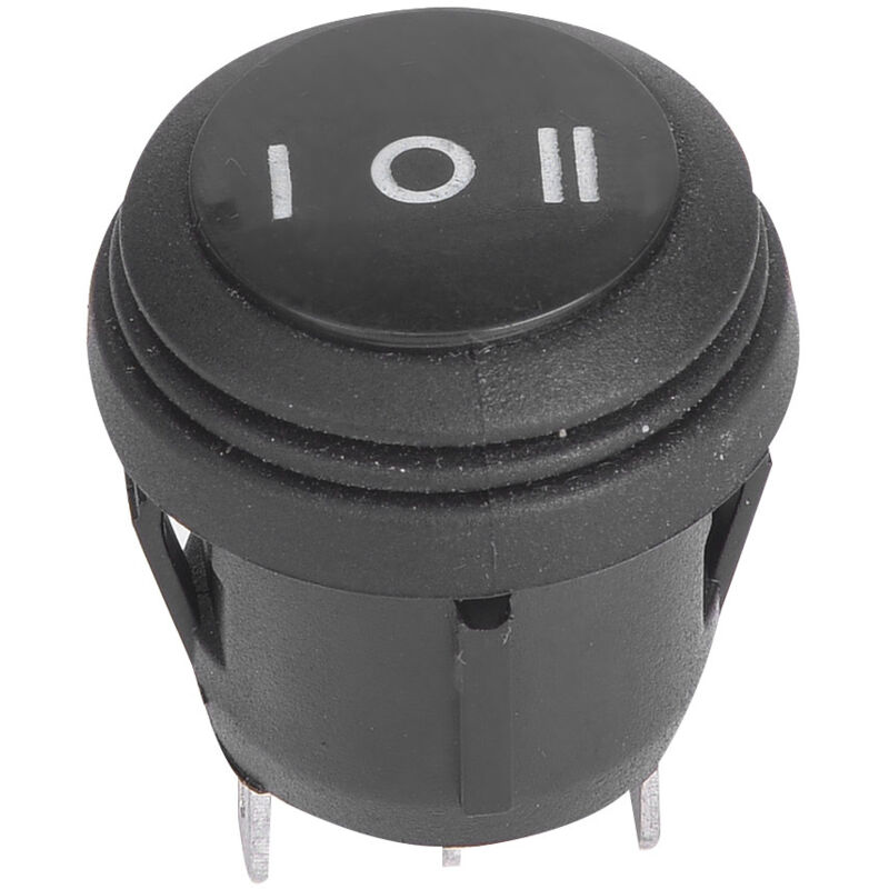 Stück Runde Schwarze Kippschalter Ein/aus/ein 3-polig 10a/125v 6a/250v
