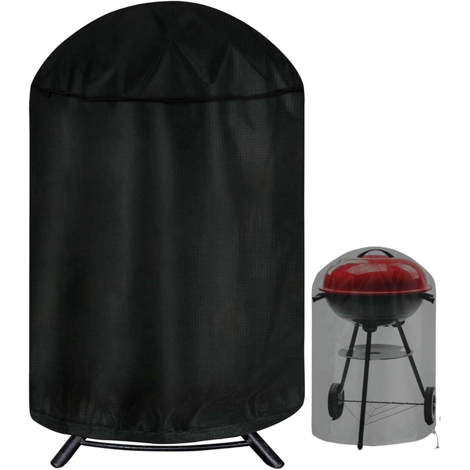 Runde Schutzhülle Für Den Außengrill, 61 Cm Durchmesser X 70 Cm Höhe, Wasserdicht Und Uv-beständig, Aus Robustem Oxford-gewebe Für Eine Langlebige Abdeckung Des Grills.