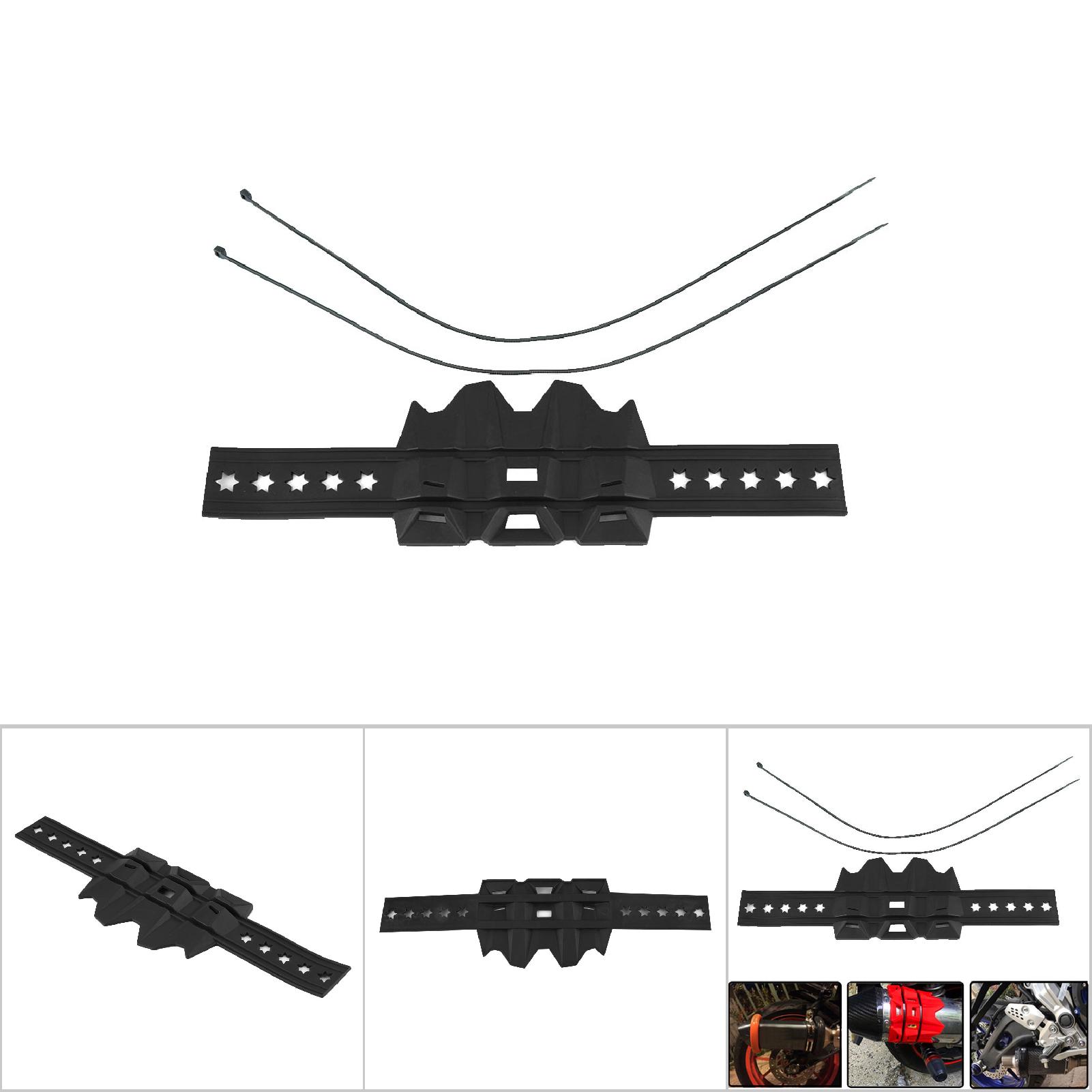 Universeller Motorradauspuffschutz – Schwarzes Hitzeschild