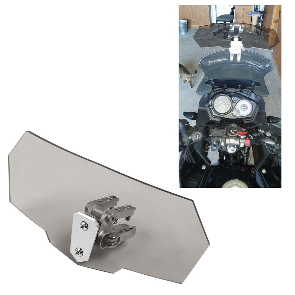 Verstellbare Motorrad-windschutzscheibe, Universeller Schwarzer Windabweiser Zur Aerodynamischen Optimierung
