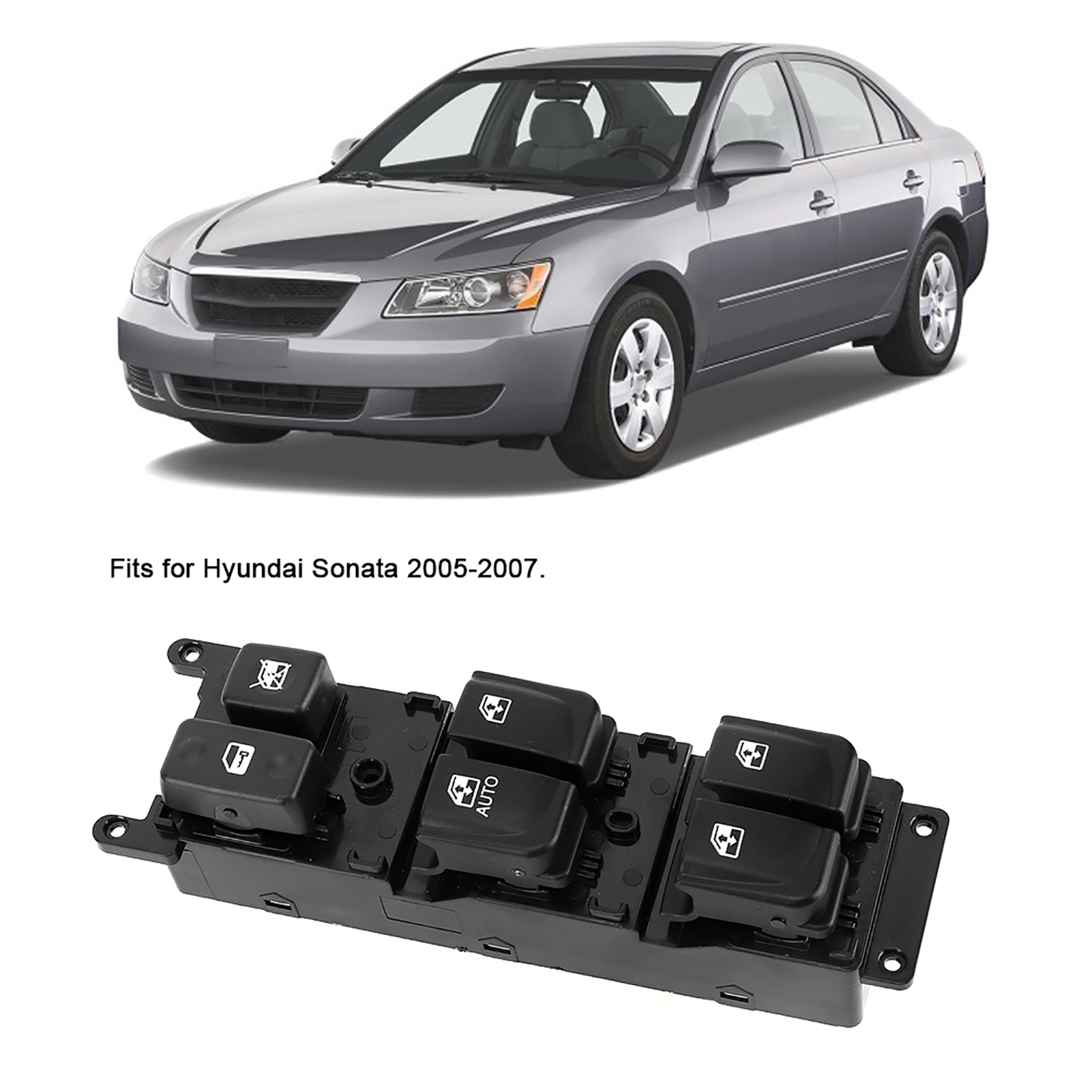 Hyundai Sonata 2005-2007 Fensterheberschalter Fahrerseite - Originalteil 93570-3k01
