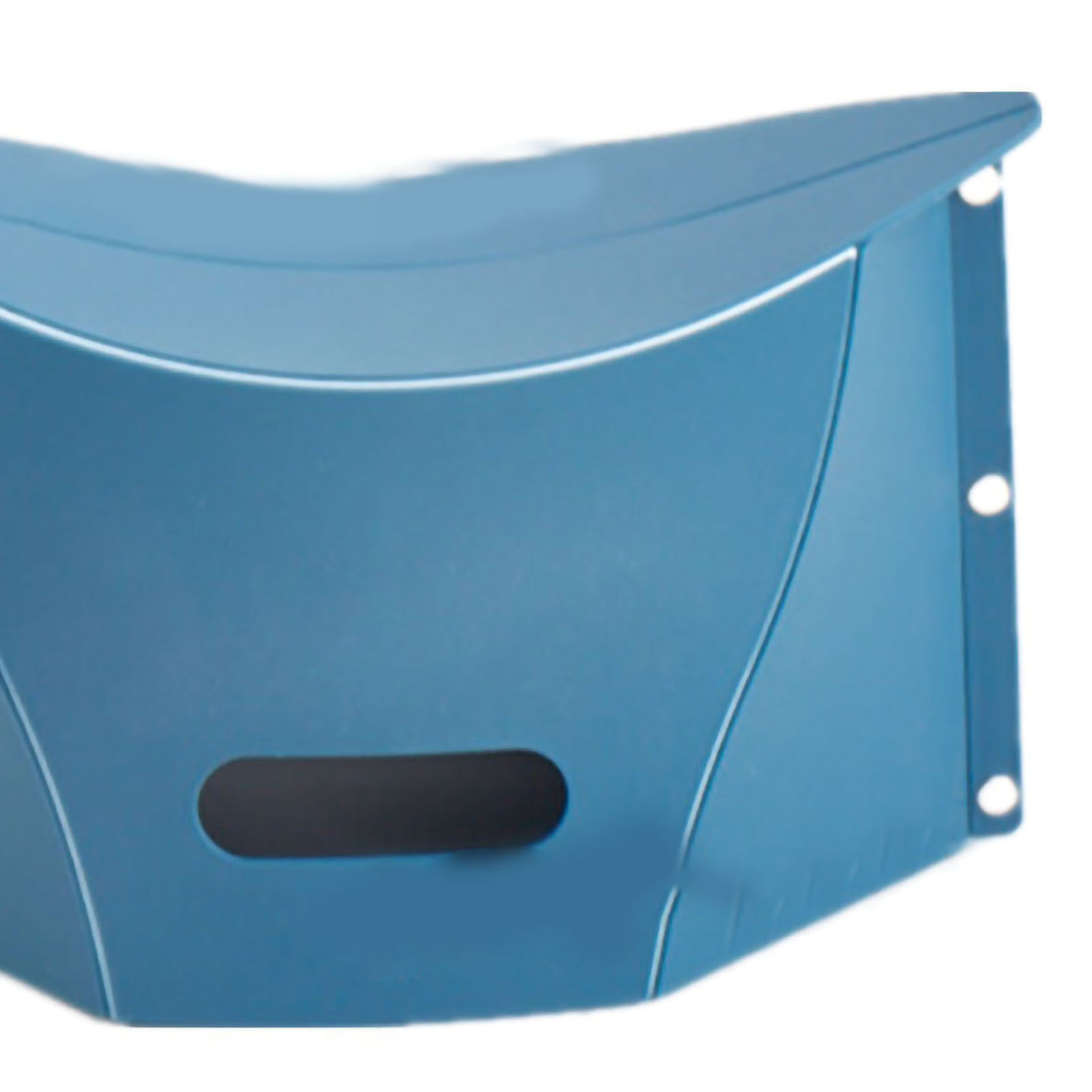 Klapphocker Mit Korb, Tragbar Für Reisen Und Outdoor-aktivitäten, Niedriger Hocker Aus Dunkelblauem Kunststoff