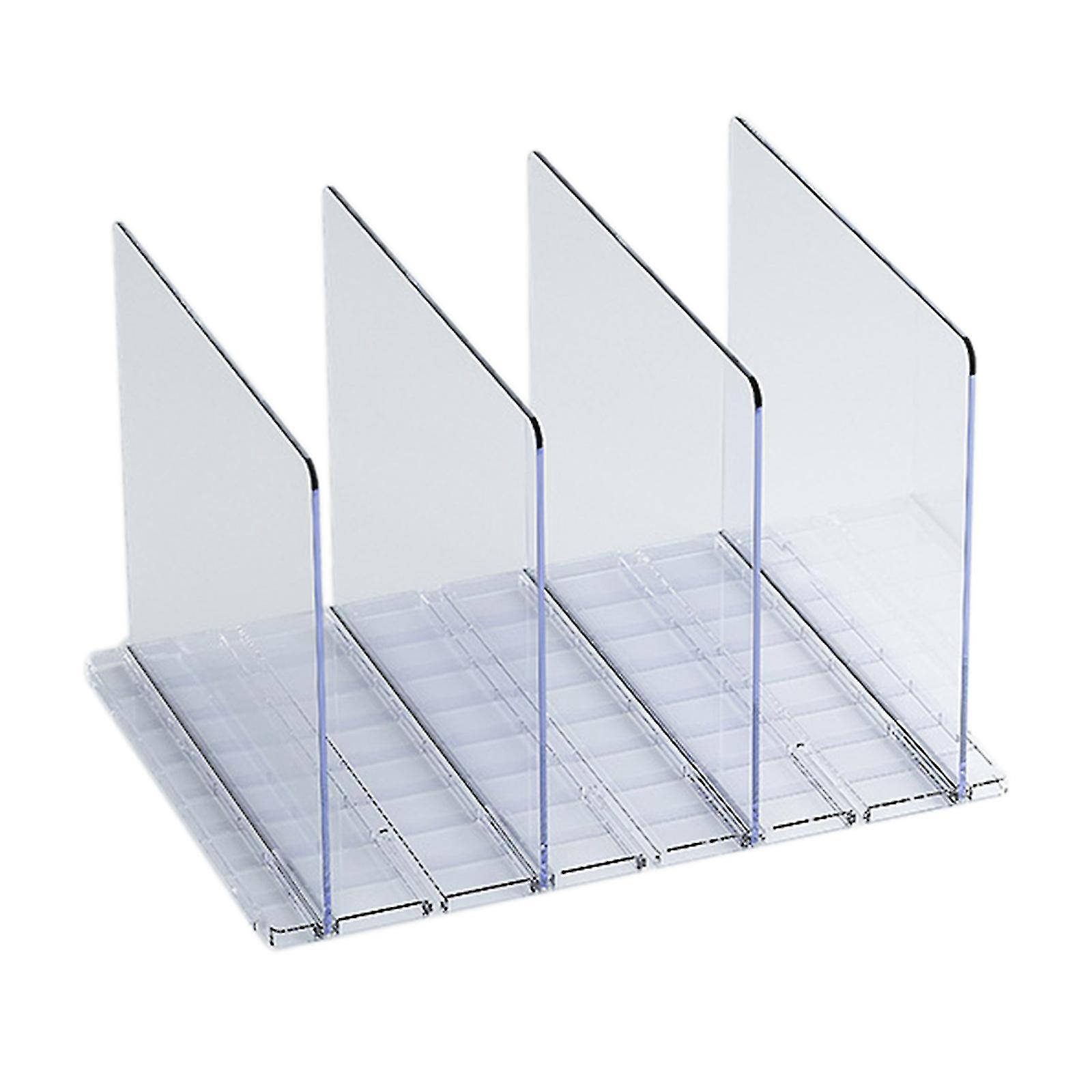 Regaleinsätze, 3/4/5-teilig, Abs-regalböden Zur Organisation Von Schränken, Büchern, Handtüchern Und Hüten, Handtascheneinsätze – 4-teilig – Transparent