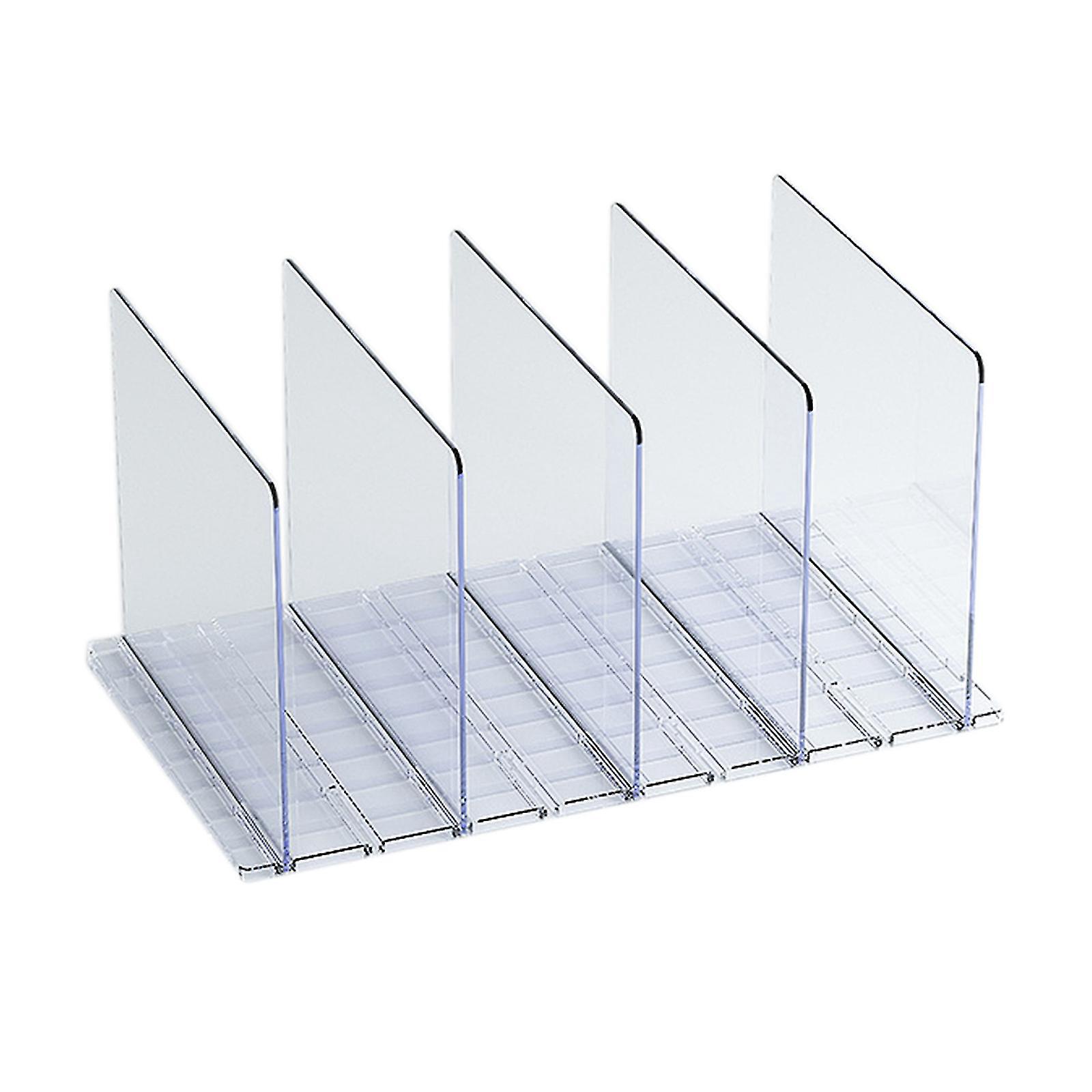 Regaleinteiler, 3/4/5 Stück, Abs-regalböden Zur Organisation Von Schränken, Büchern, Handtüchern, Hüten, Handtaschen – 5 Stück – Transparent