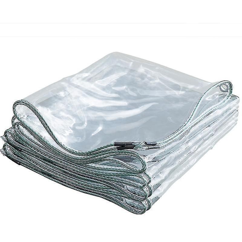Transparente, Wasserdichte Und Strapazierfähige Plane Mit Ösen Für Haus, Garten Und Außenbereich – Pvc-plane – 600 G/m² – 0,5 Mm Dick – Mit Wlan-bodenschutz
