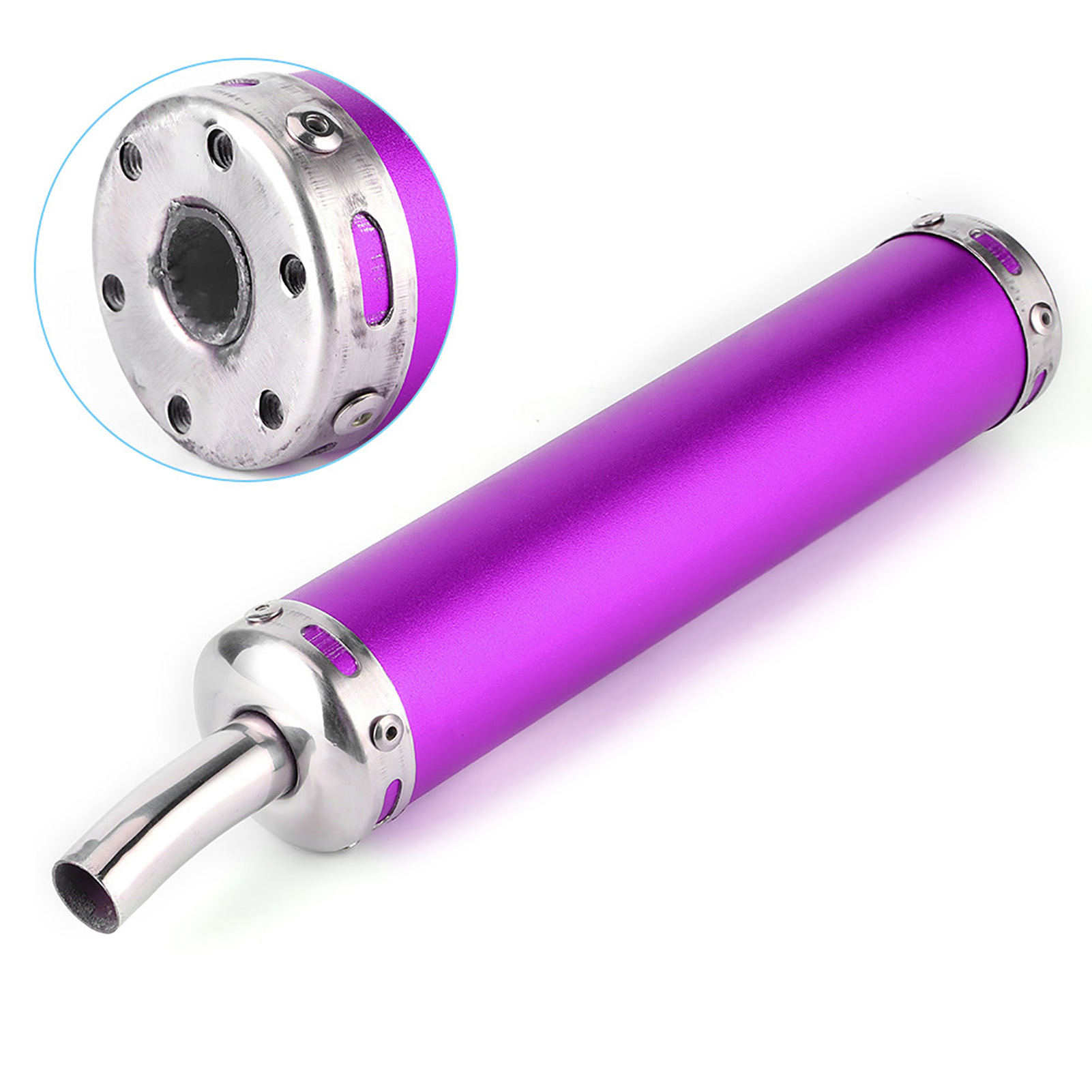 20-mm-edelstahlschalldämpfer Für Zweitaktmotorräder – Lila Tuningteil