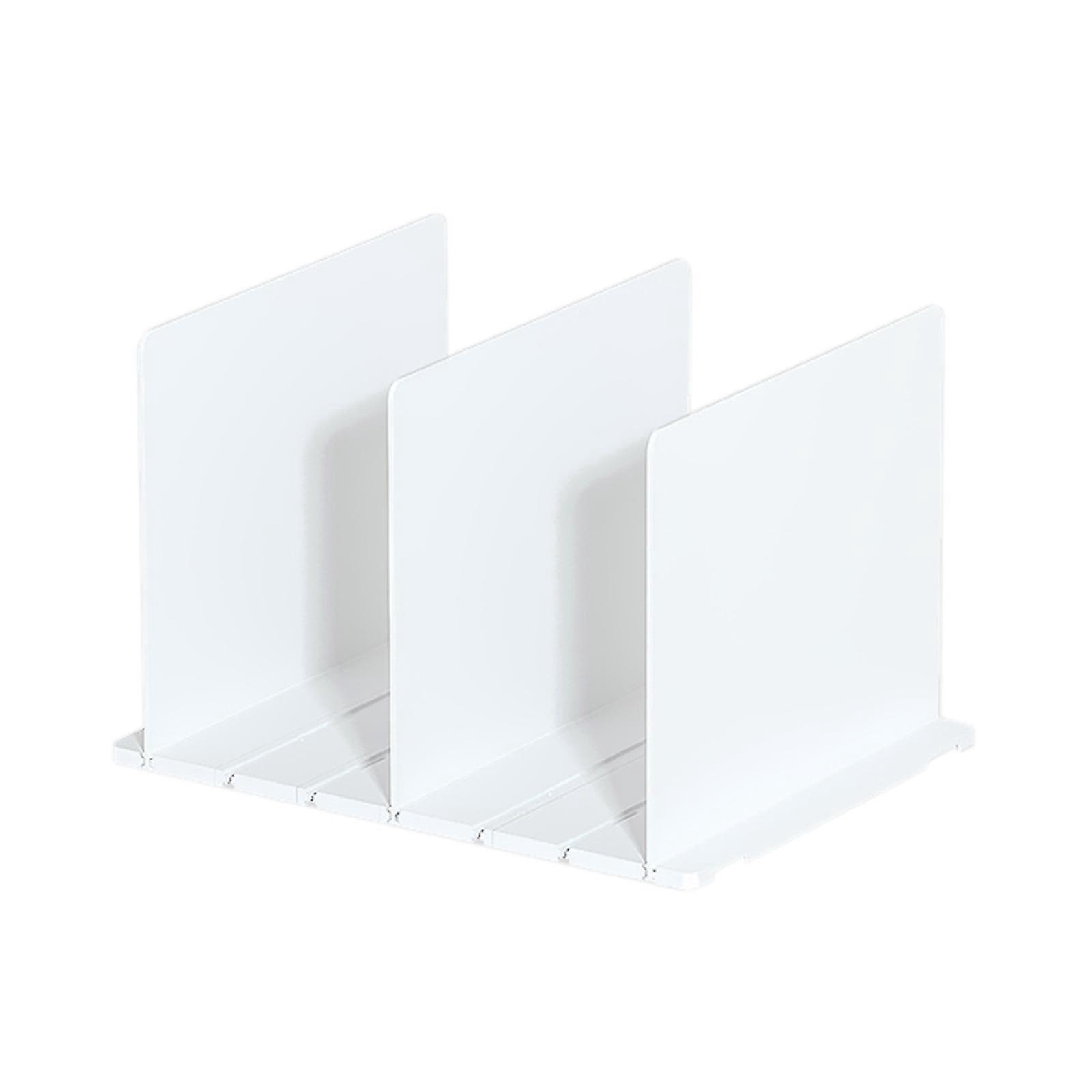 Regaleinteiler, 3/4/5-teilig, Abs-regalböden Zur Organisation Von Schränken, Büchern, Handtüchern, Hüten, Handtaschen – 3-teilig – Weiß