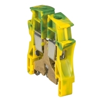 Legrand 37174 – Viking 3 Sprengringblock – 1 Sprengring – 1 Einlass/1 Auslass – Grün/gelb – Teilung 12